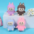 Cute cartoon character slow-rebound squishy fidget toys in four assorted pastel colors - Laughing Elf Style