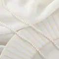 Perle di conchiglia naturale di alta qualità in bianco crema per la creazione di gioielli - 2-2,5 mm un filo (circa 40 cm, 175 pezzi) / Bianco perla