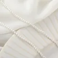 Fili di perle di conchiglia bianche di alta qualità per collane e bracciali fai da te - 3 mm un filo (circa 40 cm, 135 pezzi) / Bianco perla