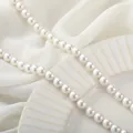 Elegant pearl white shell beads strand for DIY necklace and bracelet jewelry making - 8mm One Strand (approx. 40cm, 50pcs) / Pearl White