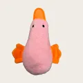 Soft pink plush squeaky duck toy for dogs, bite-resistant chew toy for pet teeth cleaning - New Pink Plush Duck