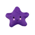 Purple star shaped plush squeaky toy for dogs soft and bite resistant pet chew toy - Purple Star