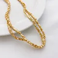 Perles d'hématite carrées dorées de qualité pour la création de bijoux DIY à la main - Style Perle en Pierre Plate (11#) / 2*4mm (1 Brin) / Doré