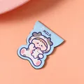Cute cartoon cow girl magnetic bookmark for books, student stationery, size 3x3.6cm - Approx. 3*3.8cm / Cow Girl