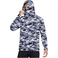 Maglia protettiva solare in seta di ghiaccio con motivo mimetico e maschera - Taglia M / Top / Mimetico Grigio