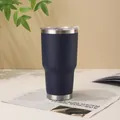 Navy blue insulated stainless steel tumbler for car and outdoor use - 900ml/30oz / Navy Blue