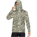 Long-sleeved camouflage sun protection hoodie with built-in face mask for outdoor hunting - M / Tops / Withered Grass Camouflage (DYF01-QZ26)