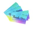 Premium colorful galaxy thank you cards for small business, set of 100 pieces pack - Colorful Laser Style (KA008) / Pack of 100
