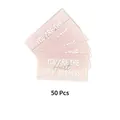 Premium 50pcs pink thank you cards for small business with white heart text design - Pink and White Style (KA008) / 50 Sheets