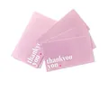 Set of 100 premium pink thank you gift cards crafted from high quality paper stock - Red Dot Style (KA008) / Pack of 100