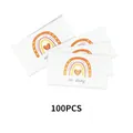 Set of 100 rainbow baby welcome cards made of high-quality premium cardstock material - Welcome Style (KA008) / Pack of 100
