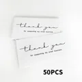 50pcs thank you for supporting my small business cards on high-grade coated paper - Simple Modern Style (KA008) / 50 Sheets