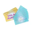 Set of 50 colorful appreciation cards featuring various motivational English text phrases - You Are Awesome Style (KA008) / 50 Sheets