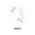 Elegant minimalist thank you for your order gift cards with heart motif set of 50pcs - Modern Style (KA008) / 50 Sheets
