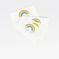 100pcs Rainbow Thank You Cards for your order cards printed on copperplate paper. - Thank You Style (KA008) / Pack of 100