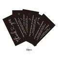 Set of 50 minimalist black thank you cards for business and wedding orders - Black Heart Style (KA008) / 50 Sheets