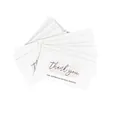 50-piece pack of white thank you cards with pink watercolor splash design - Pink Style (KA008) / 50 Sheets