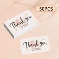 Pack of 50 elegant watercolor thank you cards for small business with heart design - Watercolor Pink Heart Thank You Card / 50 Sheets