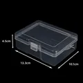 Transparent plastic mini storage box for jewelry 13.3x10.1x4.5cm - Integrated Latch Empty Box (13*10*4.5cm)
