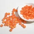 Detail van 10mm oranje glitter acryl hars kralen voor het maken van sieraden - 1.0cm / Oranje
