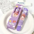 Cute purple cartoon mechanical eraser for students with matching stationery box - Sweetie Girl