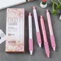 Bolígrafos de gel con agarre de esponja rosa suave, tinta negra 0,5 mm, set de 4 - 0.5mm / Sakura Limitada (Caja de 4)