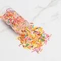 Zuccherini colorati commestibili per decorare torte, ciambelle e gelati freschi - Aghi di Zucchero Colorati Mix Chiaro 85g