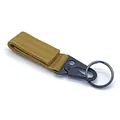 Durable tan nylon tactical webbing carabiner hook for outdoor hiking and bottle hanging - Eagle-beak Webbing Clip Khaki