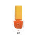 BK quick-drying water-based nail polish featuring cute bunny design in orange shade 09 - 8ml / 09# Milk Foam Apricot