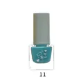 Turquoise water-based nail polish, shade 11, quick-dry and long-lasting formula - 8ml / 11# Peacock Blue