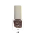 Long-lasting water-based glitter nail polish in dark shimmering shade - color 17 - 8ml / 17# Spring Cherry Blossom