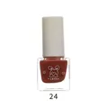 BK water-based nail polish in reddish-brown shade 24 with rabbit design - 8ml / 24# Vintage Brown