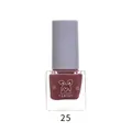 Water-based nail polish shade 25, dusty rose color with cute rabbit bottle design. - 8ml / 25# Coffee Bean Color
