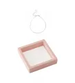 Cavigliera a maglia serpente in argento 925 con scatola per gioielli rosa, chic - Argento Platino (Con Scatola PE) / Argento 925
