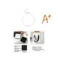 Cavigliera in argento sterling 925 minimalista con elegante confezione regalo e borsa - Argento Platino (Con Confezione Regalo & Borsa) / Argento 925