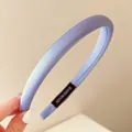 Serre-tête en éponge lavande élégant pour femmes, accessoire de cheveux rembourré - Bleu Poli
