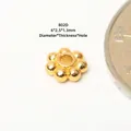 S925 silver gold-plated ancient style flower spacer bead for DIY jewelry bracelet making - Small Flower Spacer (JHF63441)