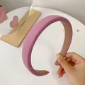 Serre-tête éponge rembourré violet couleur bonbon pour femmes, design haut chic - Rose Pourpre