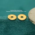 S925 sterling silver gold plated 6mm UFO spacer bead for DIY jewelry making accessories. - Ultra-thin Spacer (JHF63458)
