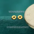 S925 gold-plated sterling silver saucer spacer beads for DIY jewelry making 3mm size - Diameter 3mm Spacer (JHF63454)
