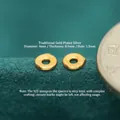 925 sterling silver gold-plated 4mm saucer spacer beads for DIY jewelry making jewelry - Diameter 4mm Spacer (JHF63455)