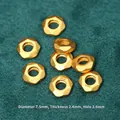 S925 gold-plated irregular polyhedral spacer beads for DIY jewelry making, 7.5mm size - Irregular Spacer (JHF63444)