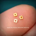 Tiny 2mm S925 sterling silver gold plated square spacer beads for DIY jewelry making - Small Square Spacer (JHF63495)