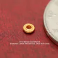 S925 sterling silver gold-plated saucer spacer bead for DIY jewelry making 3.5mm - 3.5mm Snowflake Spacer (JHF63511)