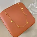Elegante collana a farfalla in acciaio al titanio con placcatura in oro 18 carati - Oro (Collana Farfalla con Strass)
