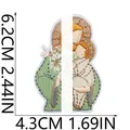 Detailansicht des Jesus-Stickaufnähers mit den Maßen 6,2 cm mal 4,3 cm. - Jesus Stil 11