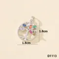 Ciondolo Albero della Vita con zirconi colorati, variante diametro 1.8cm elegante. - Albero della Vita (D1113)