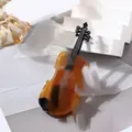 Kreative haarspange aus acetat in violinenform mit elegantem bernstein-schildpatt-finish - 7# Karamellfarbene Violine (105*4cm 20g)