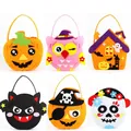 Handmade Halloween felt candy bags in six spooky character designs for kids gifts - Halloween Bags (order The Total Quantity Styles Will Be Shipped Mixed).