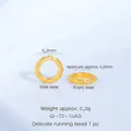 Perle d'espacement dorée martelée de 6,2 mm pour la fabrication de bijoux DIY - Espaceur Martelé 6mm (G-72-15) / 1 Pièce / Or